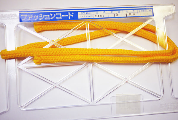 在庫処分 NASKA ファッションコード #2400 エプロンコード col.10 約10mm 約80cm【KN】アクリルロープ 手紐 巾着