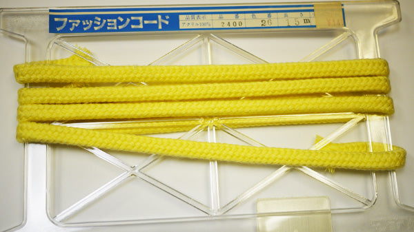 在庫処分 NASKA ファッションコード #2400 エプロンコード col.26 約10mm 約1m【KN】アクリルロープ 手紐 巾着