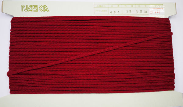 在庫処分 NASKA ファッションコード #400 col.13 約4mm 長さ約24m【KN】アクリルロープ 手紐 巾着