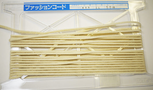 在庫処分 NASKA ファッションコード #400 col.14 約4mm 長さ約6m【KN】アクリルロープ 手紐 巾着