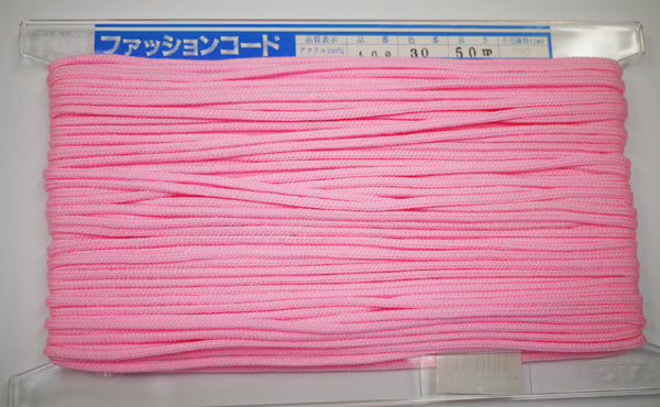 在庫処分 NASKA ファッションコード #400 col.30 約4mm 長さ約20m【KN】アクリルロープ 手紐 巾着