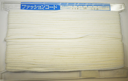 在庫処分 NASKA ファッションコード #400 col.36 約4mm 長さ約25m【KN】アクリルロープ 手紐 巾着