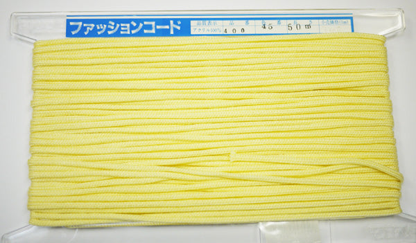 在庫処分 NASKA ファッションコード #400 col.45 約4mm 長さ約20m【KN】アクリルロープ 手紐 巾着