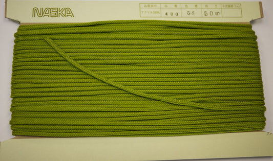 在庫処分 NASKA ファッションコード #400 col.58 約4mm 長さ約30m【KN】アクリルロープ 手紐 巾着