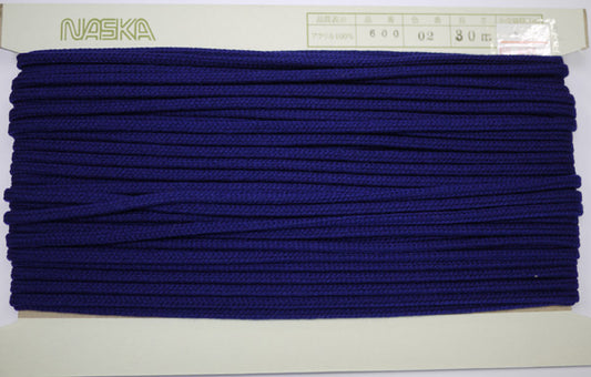 在庫処分 NASKA ファッションコード #600 col.02 約5mm 長さ約17m【KN】アクリルロープ 手紐 巾着