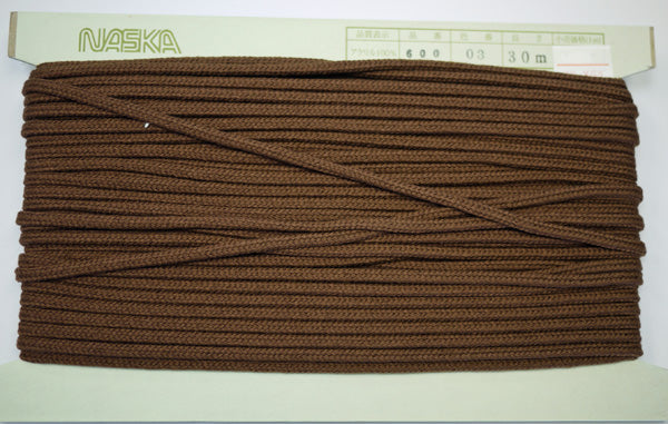 在庫処分 NASKA ファッションコード #600 col.03 約5mm 長さ約18m【KN】アクリルロープ 手紐 巾着