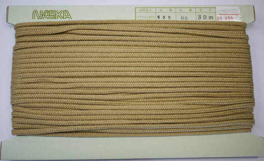 在庫処分 NASKA ファッションコード #600 col.05 約5mm 長さ約19m【KN】アクリルロープ 手紐 巾着