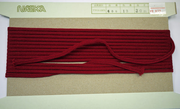 在庫処分 NASKA ファッションコード #600 col.13 約5mm 長さ約4m【KN】アクリルロープ 手紐 巾着