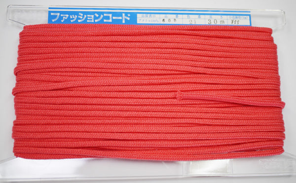 在庫処分 NASKA ファッションコード #600 col.21 約5mm 長さ約16m【KN】アクリルロープ 手紐 巾着