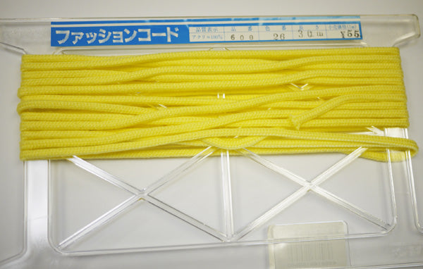 在庫処分 NASKA ファッションコード #600 col.26 約5mm 長さ約3m【KN】アクリルロープ 手紐 巾着