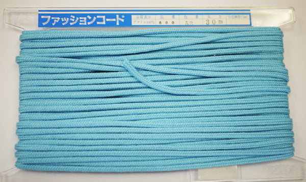 在庫処分 NASKA ファッションコード #600 col.53 約5mm 長さ約15m【KN】アクリルロープ 手紐 巾着