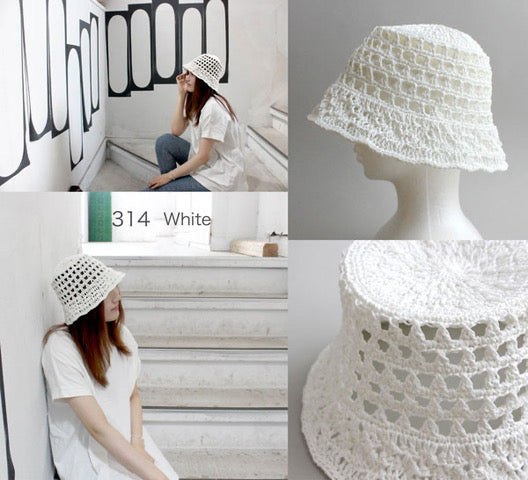 ラティスハット glitt-31 星野真美デザイン【KN】 編み物キット 手編み