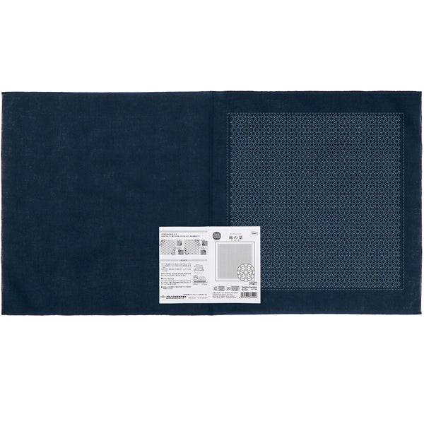 花ふきん 布パック 麻の葉 Asanoha H2146 （布地：藍） オリムパス 【KY】 Olympus 刺し子 手芸 手づくり