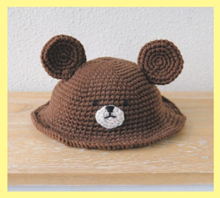 編ぐるみキット ジャッキーなりきり帽子 H306-188【KY】 ハマナカ あみぐるみ 編み物キット