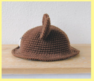 編ぐるみキット ジャッキーなりきり帽子 H306-188【KY】 ハマナカ あみぐるみ 編み物キット