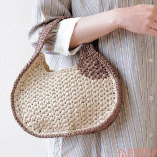 ねこバッグ エコアンダリヤ 2本どり 大 H320-003-076 キット ハマナカ 【KN】 手編み 編み物キット 編み物バッグ