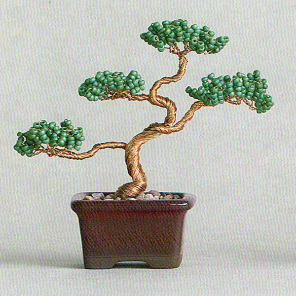 ミユキ nejitte beads BONSAI キット 松 Pine HCA30//1 【KY】ねじって作るビーズ盆栽セット