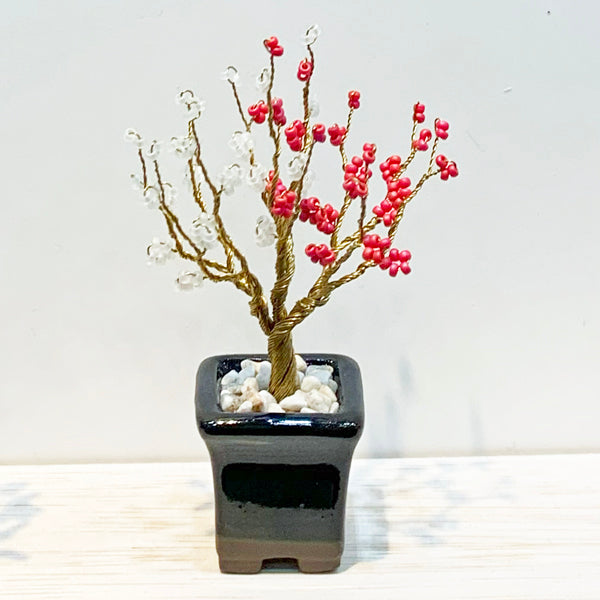 ミユキ nejitte beads BONSAI キット 梅 Plum HCA30//2 【KN】ねじって作るビーズ盆栽セット