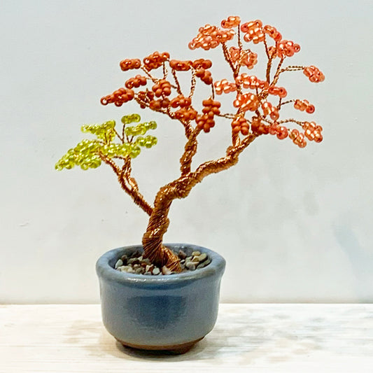 ミユキ nejitte beads BONSAI キット 紅葉 Maple HCA30//4 【KN】ねじって作るビーズ盆栽セット