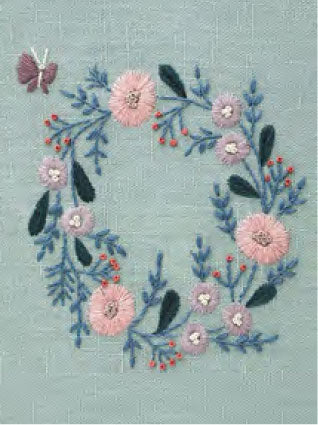 DMC 刺しゅうキット JPT54 秘密の花園－4月－ 【KY】【MI】 マカベアリス 12ヶ月のモチーフと生きものたち 刺繍