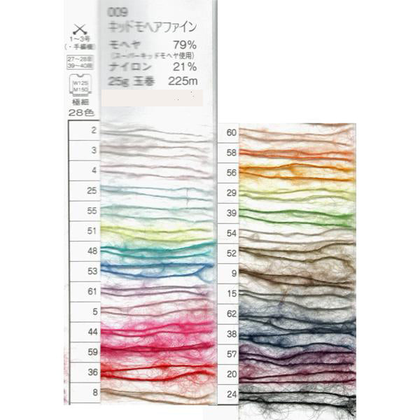 キッドモヘアファイン 色B パピー 【KY】 毛糸 編み物 モヘア モヘヤ