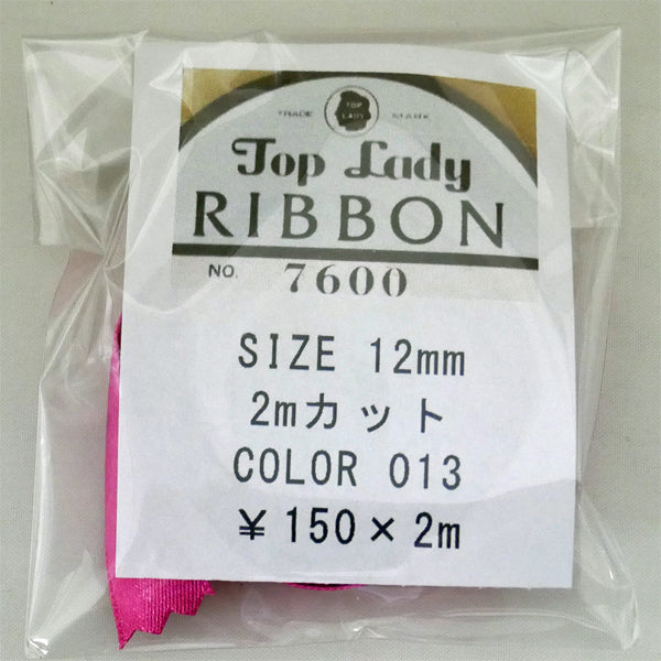 在庫限り Top Lady BIBBON 7600 col.13 12mm 2m 清原 【KN】 リボン