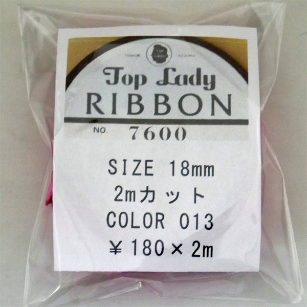 在庫限り Top Lady BIBBON 7600 col.13 18mm 2m 清原 【KN】 リボン