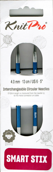 ニットプロ Smartstix 付け替え式 輪針 針先 4.00mm（6号+0.1mm） 42125【KN】 編み物 手あみ