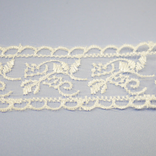 在庫処分 チュールレース No.249 約2m 【KN】 レース 手芸 手芸用レース