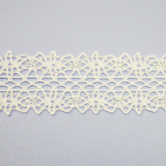 在庫処分 チュールレース No.953 約3m 【KN】 レース 綿レース チュールレース 手芸 手芸用レース