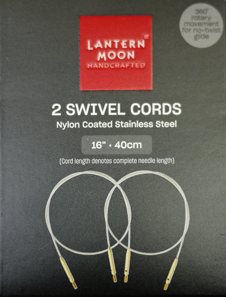 ランタンムーン 付け替え式 輪針用ケーブル 40cm用 2本入 350601 【KN】 編み物 手あみ 木製ケーブルキー、エンドキャップ付