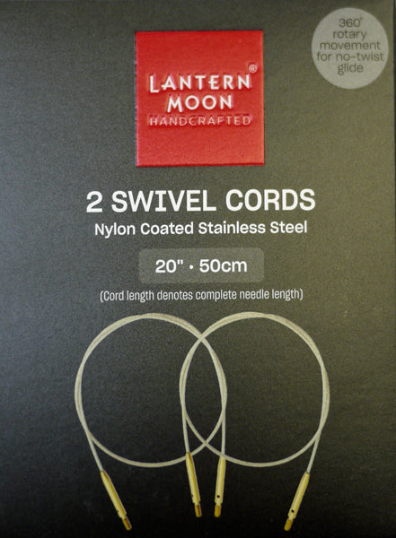 ランタンムーン 付け替え式 輪針用ケーブル 50cm用 2本入 350602 【KN】 編み物 手あみ 木製ケーブルキー、エンドキャップ付
