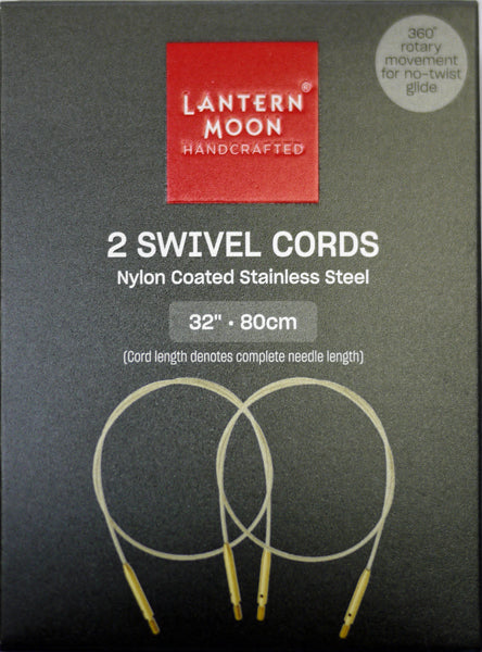 ランタンムーン 付け替え式 輪針用ケーブル 80cm用 2本入 350604 【KN】 編み物 手あみ 木製ケーブルキー、エンドキャップ付