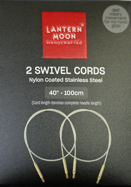 ランタンムーン 付け替え式 輪針用ケーブル 100cm用 2本入 350605 【KN】 編み物 手あみ 木製ケーブルキー、エンドキャップ付