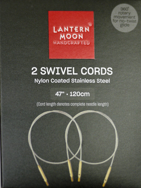 ランタンムーン 付け替え式 輪針用ケーブル 120cm用 2本入 350606 【KN】 編み物 手あみ 木製ケーブルキー、エンドキャップ付