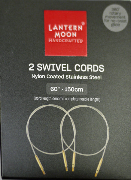 ランタンムーン 付け替え式 輪針用ケーブル 150cm用 2本入 350607 【KN】 編み物 手あみ 木製ケーブルキー、エンドキャップ付