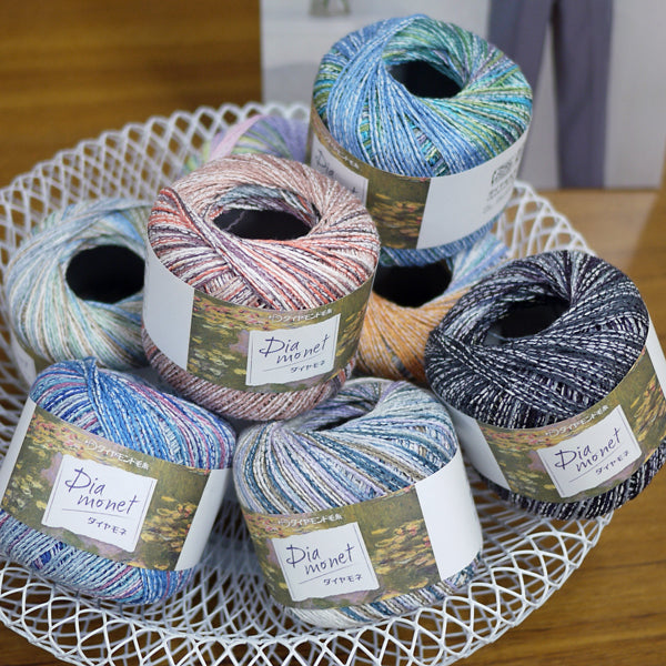 新製品 ダイヤ モネ ダイヤモンド毛糸 【KY】毛糸 編み物 合太