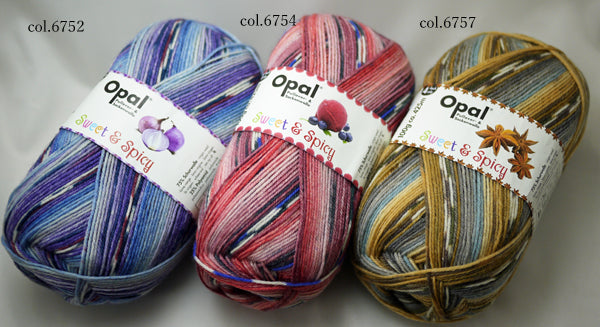 Opal オパール Sweet & Spicy 【KN】 毛糸 100g大玉 ソックスヤーン 復刻
