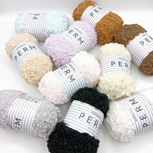 パーム PERM【KY】ニッティングディーバ 毛糸 100g大玉 ブークレ ハマナカ