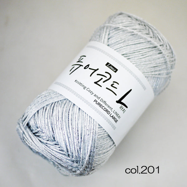 LINEA PURE CORD LARGE ピュアコード ラージ 【KN】手芸 毛糸 編み物 メタル 韓国