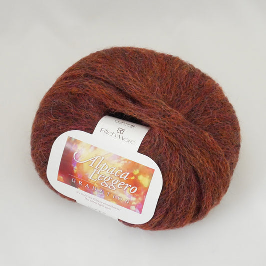 在庫限り アルパカレジェーログラデーション リッチモア col.106 【KN】2X Alpaca Leggero 毛糸 編み物 アルパカ 高級獣毛糸 極太 グラデーション