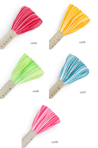 新色 刺し子糸 ボカシ・ミックス 20m オリムパス【KY】 刺し子 刺しゅう さしこ