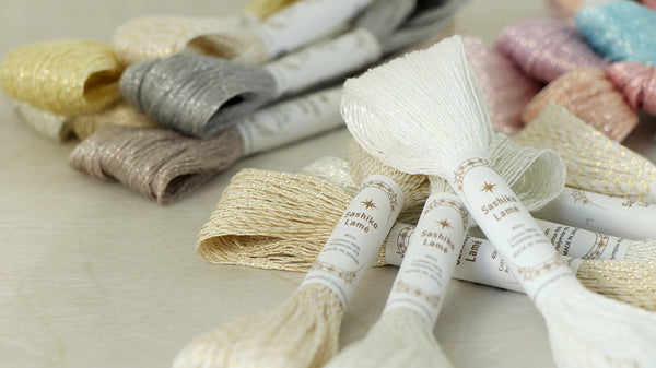 新色 刺し子糸（ラメ）40m Sashiko Lame オリムパス 【KY】 刺し子 刺しゅう さしこ