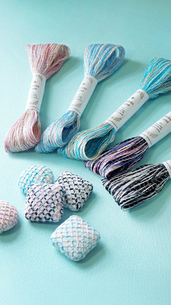 刺し子糸 ラメ カラフル 40m Sashiko Lame オリムパス 【KY】 刺し子 刺しゅう さしこ 段染