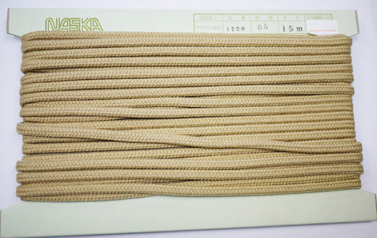 在庫処分 NASKA ファッションコード #1200 col.05 約6.5mm 長さ約9m【KN】アクリルロープ 手紐 巾着