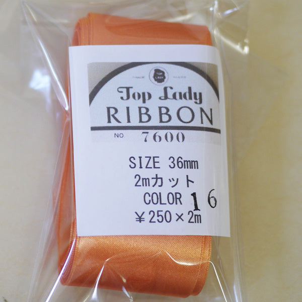 在庫限り Top Lady RIBBON 7600 col.16 36mm 2m 清原 【KN】 リボン