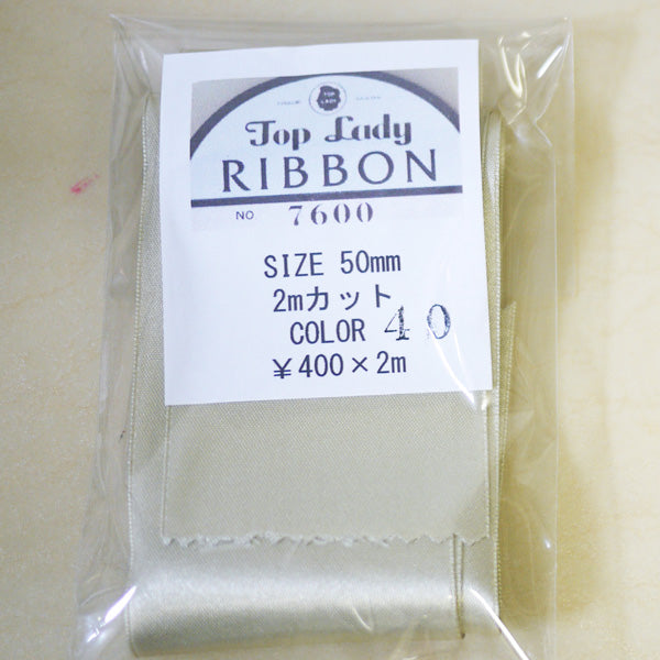 在庫限り Top Lady RIBBON 7600 col.40 50mm 2m 清原 【KN】 リボン