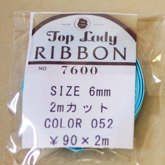 在庫限り Top Lady RIBBON 7600 col.52 6mm 2m 清原 【KN】 リボン