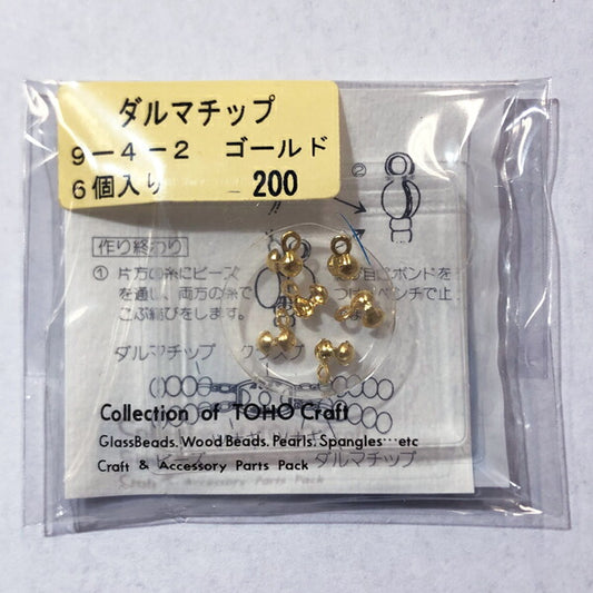 【店頭特価】TOHO ダルマチップ 9-4-2 ゴールド【KN】:アクセサリー金具 ハンドメイド 資材 材料 アクセサリー トーホー ビーズ 在庫限り