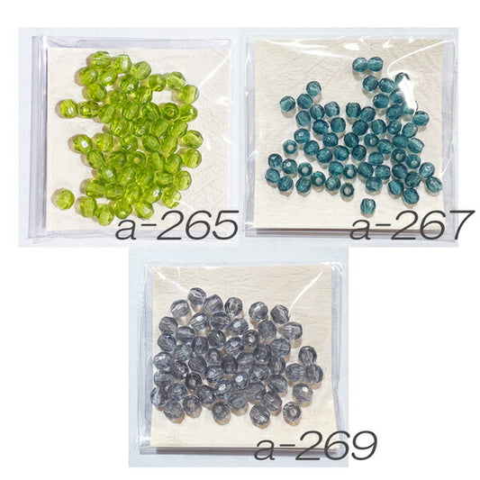 【在庫特価】TOHO アクリルビーズ a-265 a-267 a-269 カット玉【KN】:6mm 4mm ビーズ トーホー 手芸 アクセサリー